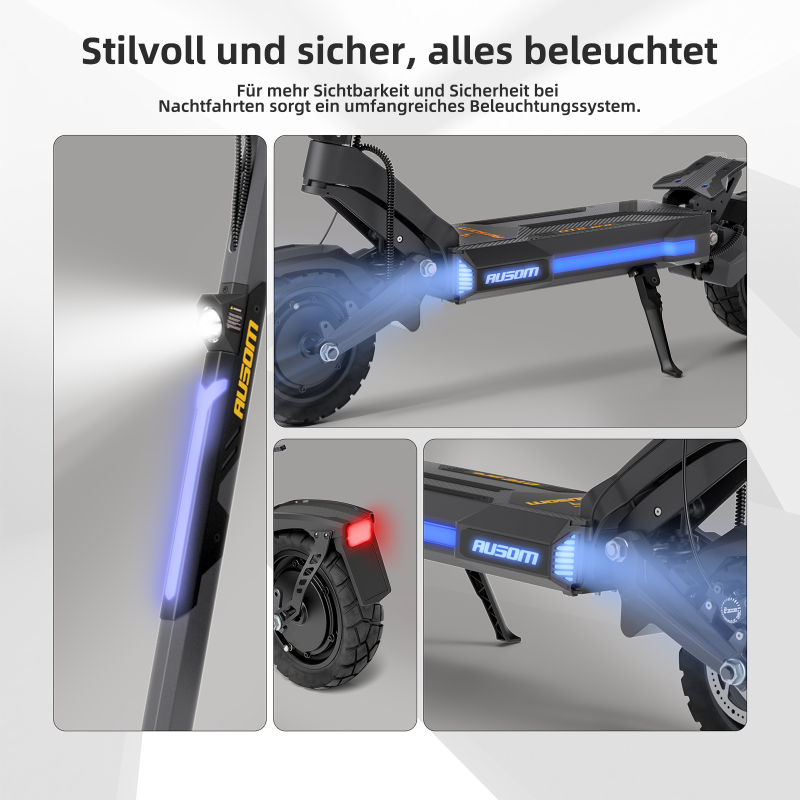 Ausom DT2 Pro Offroad E-Scooter 115km Reichweite