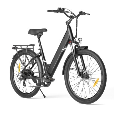 Touroll J1 Pro Trekking E-Bike 100 km 15,6 Ah Hydraulikbremsen Schwarz