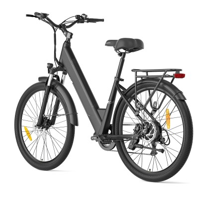 Touroll J1 Pro Trekking E-Bike 100 km 15,6 Ah Hydraulikbremsen Schwarz