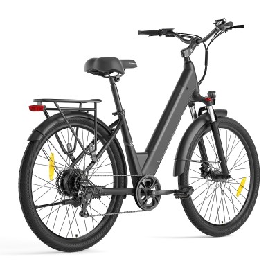 Touroll J1 Pro Trekking E-Bike 100 km 15,6 Ah Hydraulikbremsen Schwarz