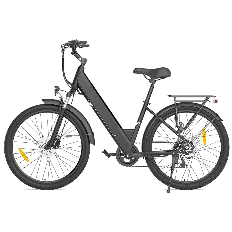 Touroll J1 Pro Trekking E-Bike 100 km 15,6 Ah Hydraulikbremsen Schwarz