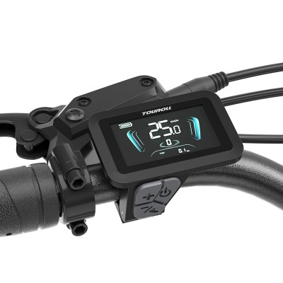 Touroll J1 Pro Trekking E-Bike 100 km 15,6 Ah Hydraulikbremsen Schwarz