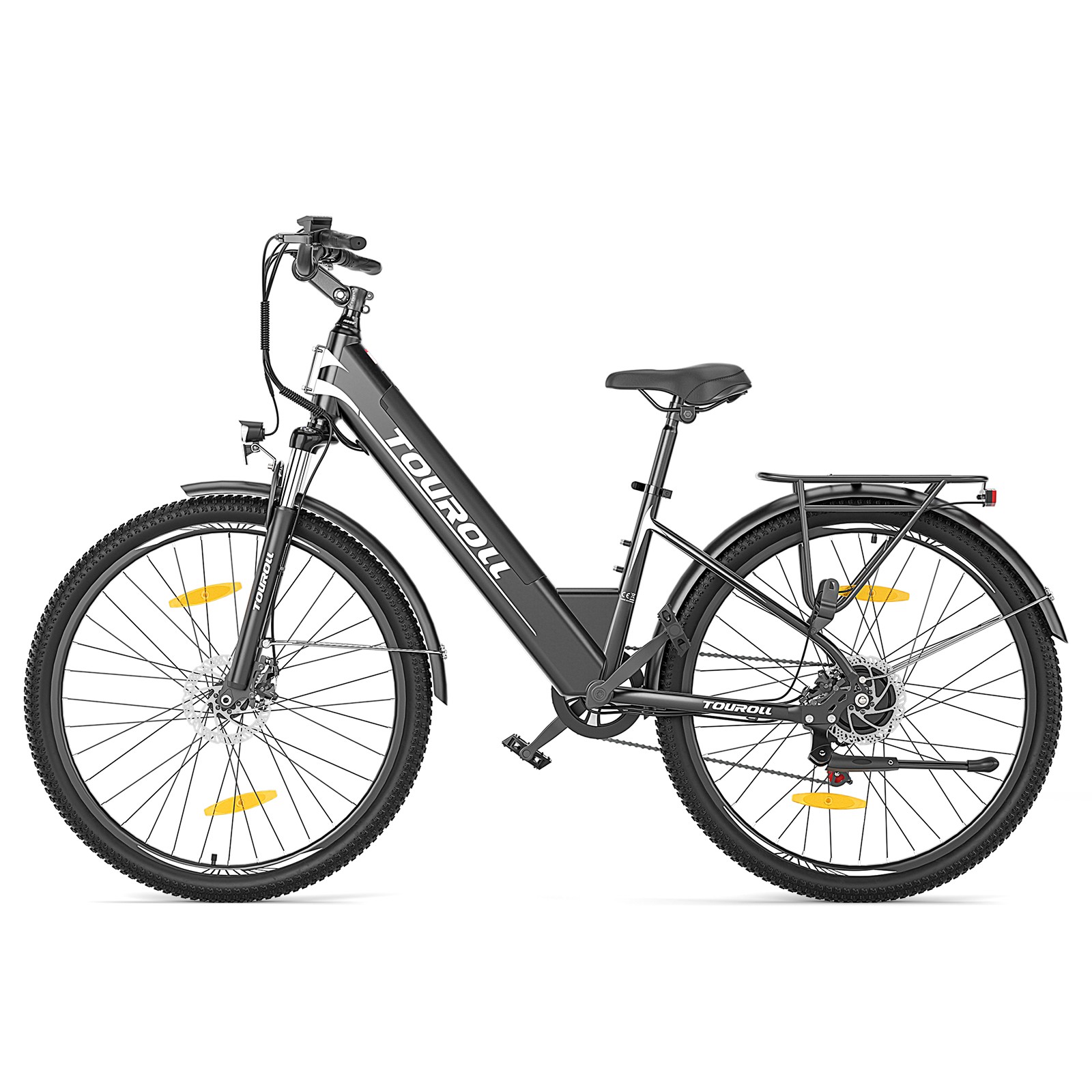 Touroll J1 ST Trekking 27,5" E-Bike 100 km Reichweite 250W, 15,6 Ah Akku, Zulassungsfreies Pedelec, StVZO