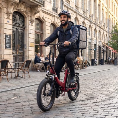 Touroll S3 Pro Klapp-Fatbike Pedelec 27Ah Akku 195 km StVZO 25km/h Rot