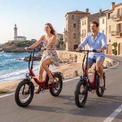 Touroll S3 Pro Klapp-Fatbike Pedelec 27Ah Akku 195 km StVZO 25km/h Rot