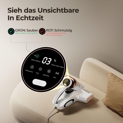 JIGOO J300 Milbensauger – UV‑C & 13 kPa Matratzenreiniger