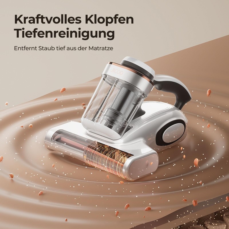 JIGOO J300 Milbensauger – UV‑C & 13 kPa Matratzenreiniger