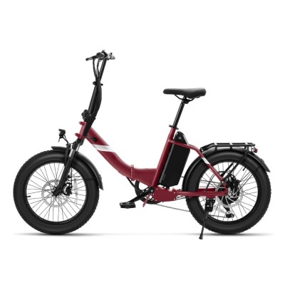 Touroll S3 Step-Thru Klapp-Fatbike City E-Bike 13Ah 65 km Reichweite Rot