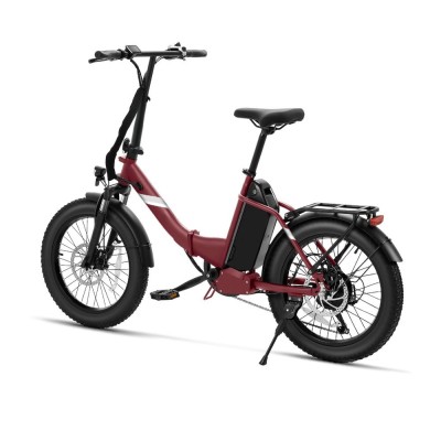Touroll S3 Step-Thru Klapp-Fatbike City E-Bike 13Ah 65 km Reichweite Rot