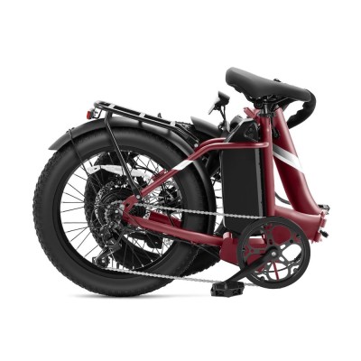 Touroll S3 Step-Thru Klapp-Fatbike City E-Bike 13Ah 65 km Reichweite Rot 2