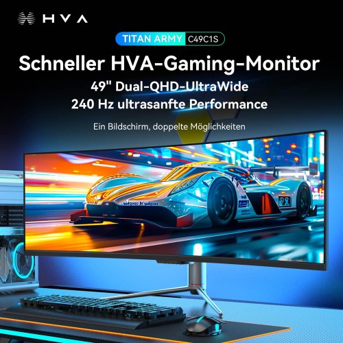 TITAN ARMY C49C1S 49" Ultra-Wide Gaming Monitor 240Hz 2