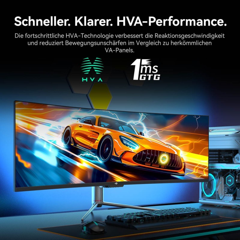 TITAN ARMY C49C1S 49" Ultra-Wide Gaming Monitor 240Hz