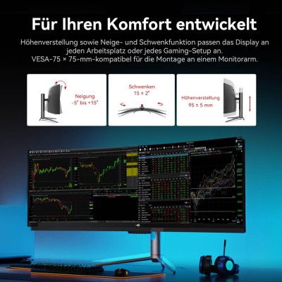 TITAN ARMY C49C1S 49" Ultra-Wide Gaming Monitor 240Hz