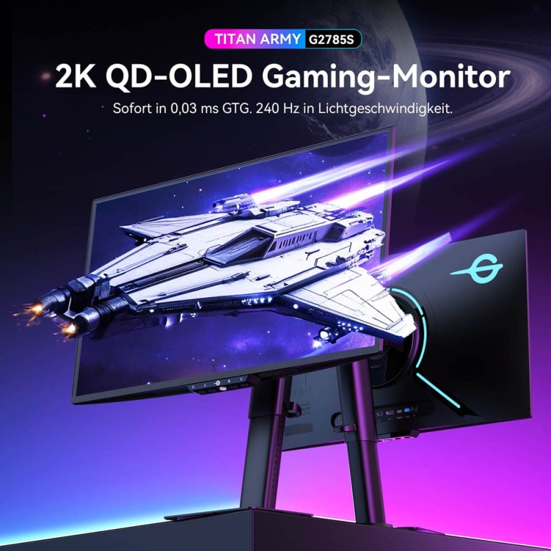 TITAN ARMY G2785S QD-OLED Gaming Monitor 240Hz QHD