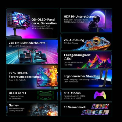 TITAN ARMY G2785S QD-OLED Gaming Monitor 240Hz QHD