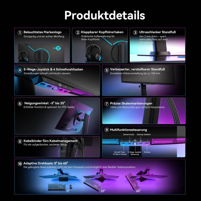 TITAN ARMY G2785S QD-OLED Gaming Monitor 240Hz QHD