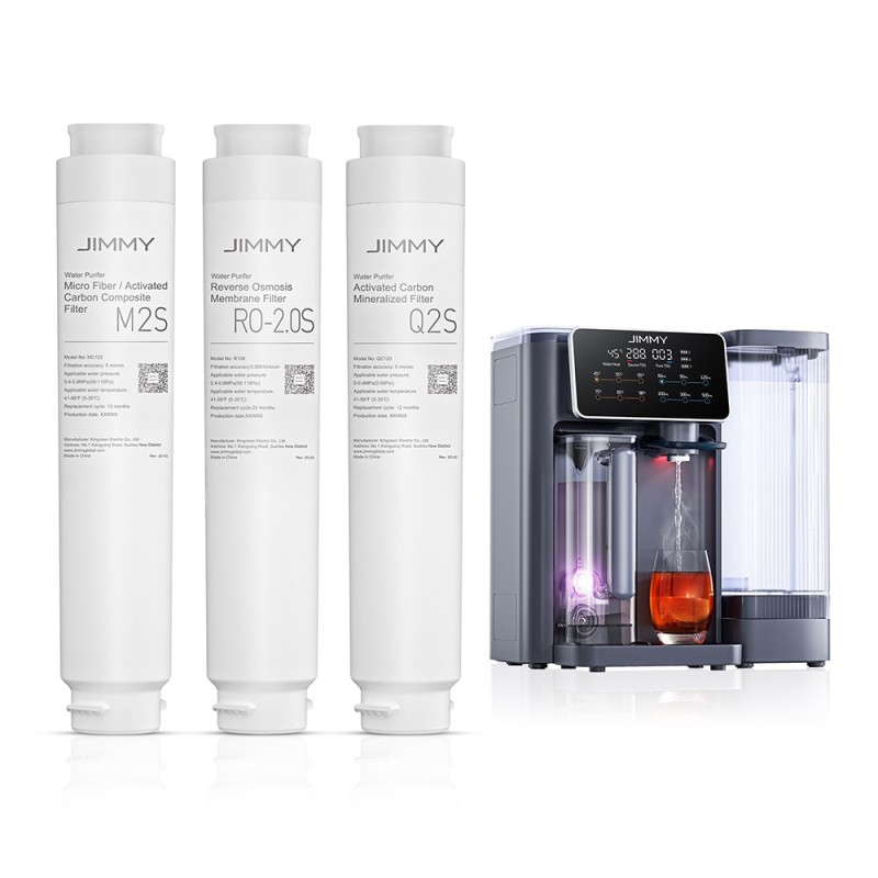 JIMMY Q2S Filterkartuschen Set R9/R9 Pro/M9 Pro RO Aktivkohle - zigbuy