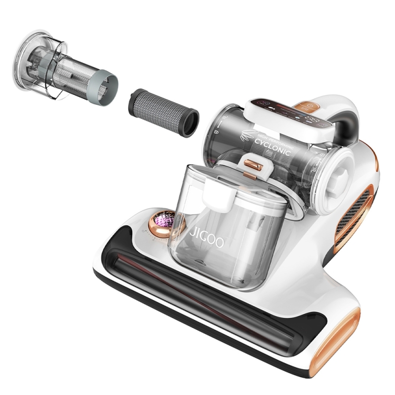 JIGOO T600 Matratzenstaubsauger 700W UV-Lampe Heißluft Weiß