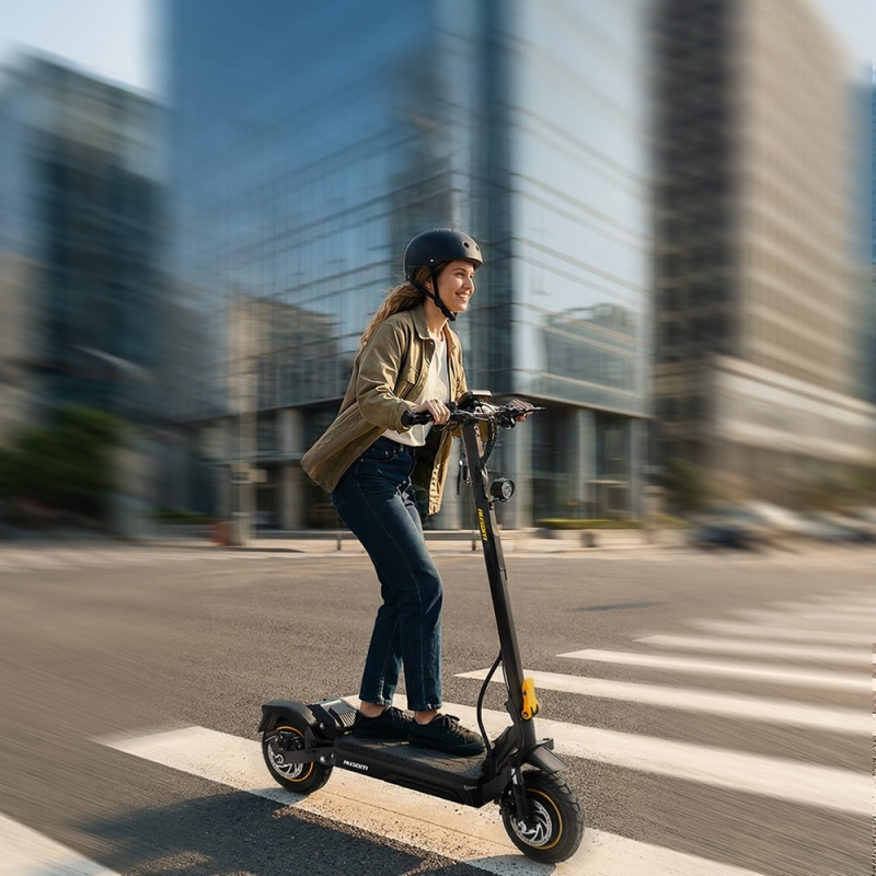 Ausom L1 City Pendler E-Scooter 15,6 Ah | 70km | Schwingarm-Federung
