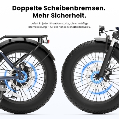 Touroll S3 Pro Klapp-Fatbike | 195 km Reichweite, StVZO Straßenzulassung