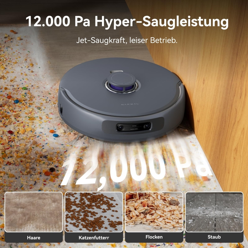 Narwal Freo Z Ultra Saugroboter | KI-Hinderniserkennung & Wischfunktion | 12.000 Pa