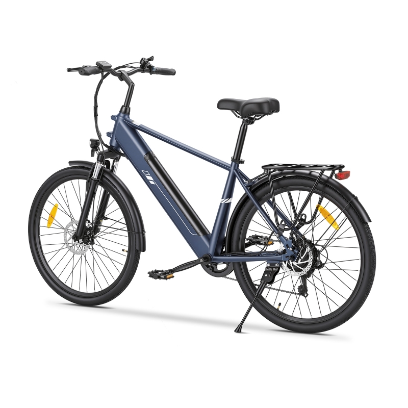 Foride Roamer 2 Step-over City E-Bike 100 Reichweite für Stadtpendler Blau