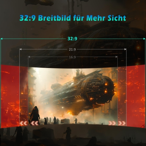 TITAN ARMY C49SHC 49 Zoll Gaming-Monitor 144Hz Curved