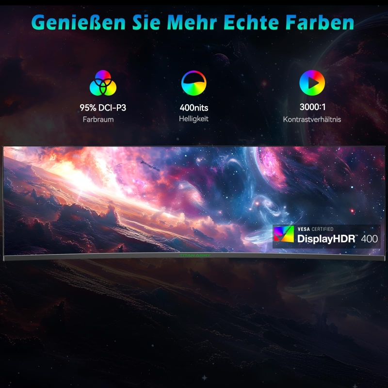 TITAN ARMY C49SHC 49 Zoll Gaming-Monitor 144Hz Curved