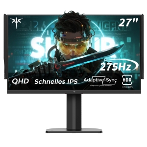 KTC H27E8 Gaming-Monitor 27 Zoll 2560 × 1440 QHD IPS-Panel,  275Hz, HDR400