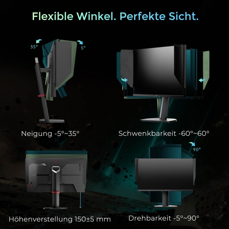 KTC H27E8 27 Zoll Gaming-Monitor QHD 2560 × 1440 275Hz HDR400 IPS-Panel