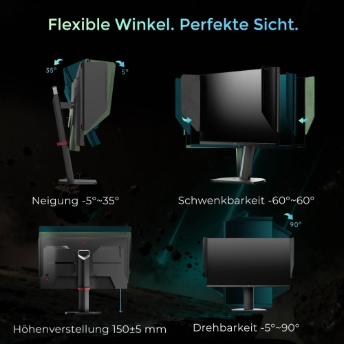 KTC H27E8 27 Zoll Gaming-Monitor QHD 2560 × 1440 275Hz HDR400 IPS-Panel