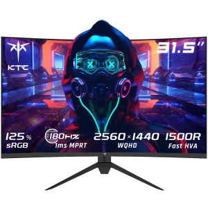 KTC H32S17 Curved Gaming-Monitor 32 Zoll 2560 × 1440 QHD HVA-Panel, 180Hz, 1500R