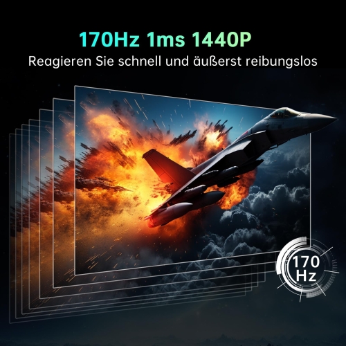 KTC H32S17 Curved Gaming-Monitor 32 Zoll QHD 2560 × 1440 180Hz 1500R HVA-Panel