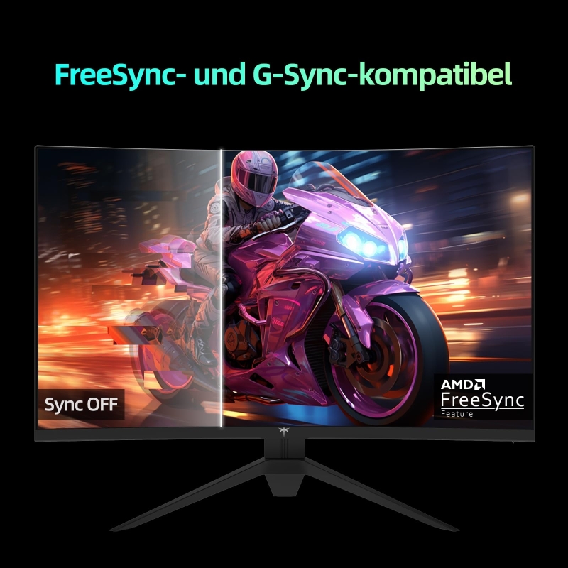KTC H32S17 Curved Gaming-Monitor 32 Zoll QHD 2560 × 1440 180Hz 1500R HVA-Panel