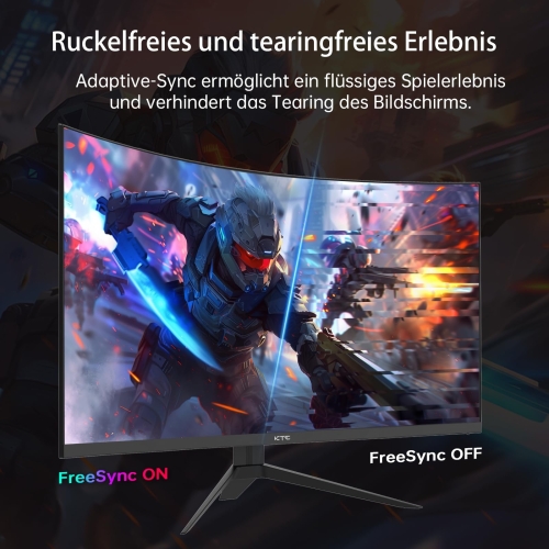 KTC H32S17F Curved Gaming-Monitor 32 Zoll FHD 1920 × 1080 HVA-Panel 240Hz 1500R