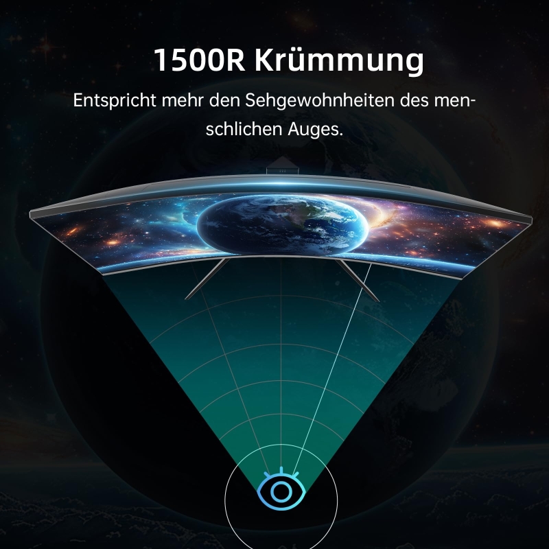 KTC H32S17F Curved Gaming-Monitor 32 Zoll FHD 1920 × 1080 HVA-Panel 240Hz 1500R