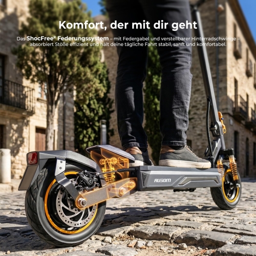 Ausom K20 E-Scooter für Pendler 70 km Reichweite 1100W