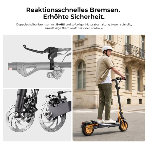 Ausom K20 E-Scooter für Pendler 70 km Reichweite 1100W
