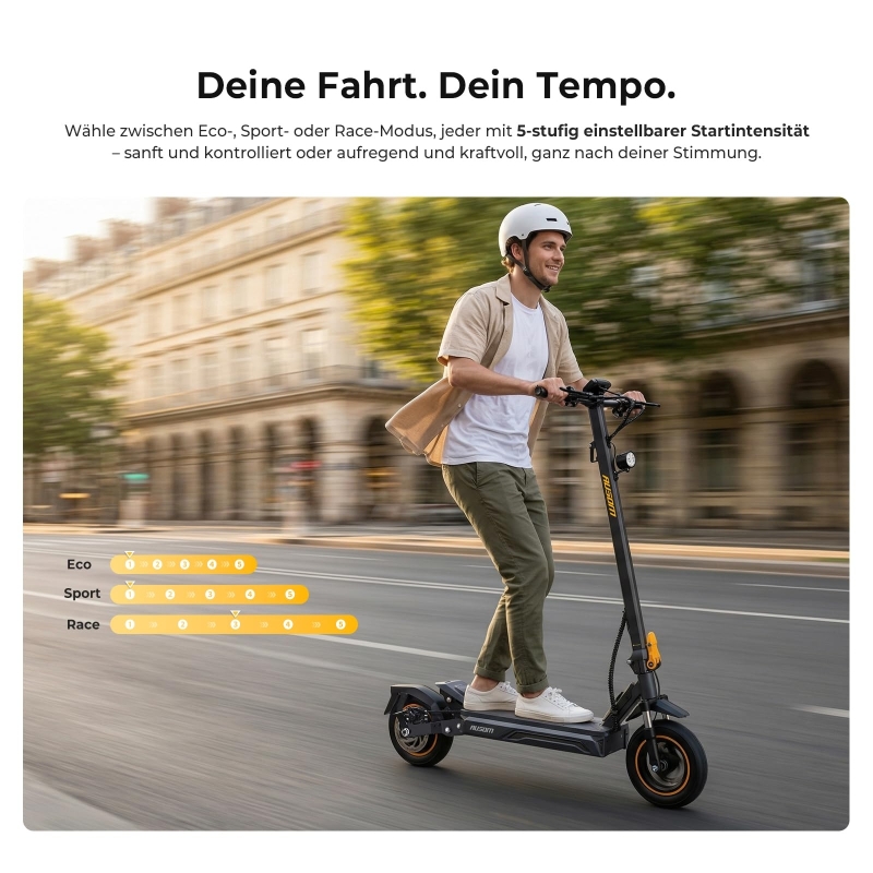 Ausom K20 E-Scooter für Pendler 70 km Reichweite 1100W