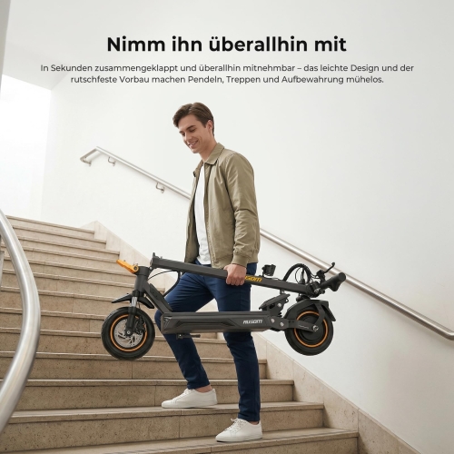 Ausom K20 E-Scooter für Pendler 70 km Reichweite 1100W