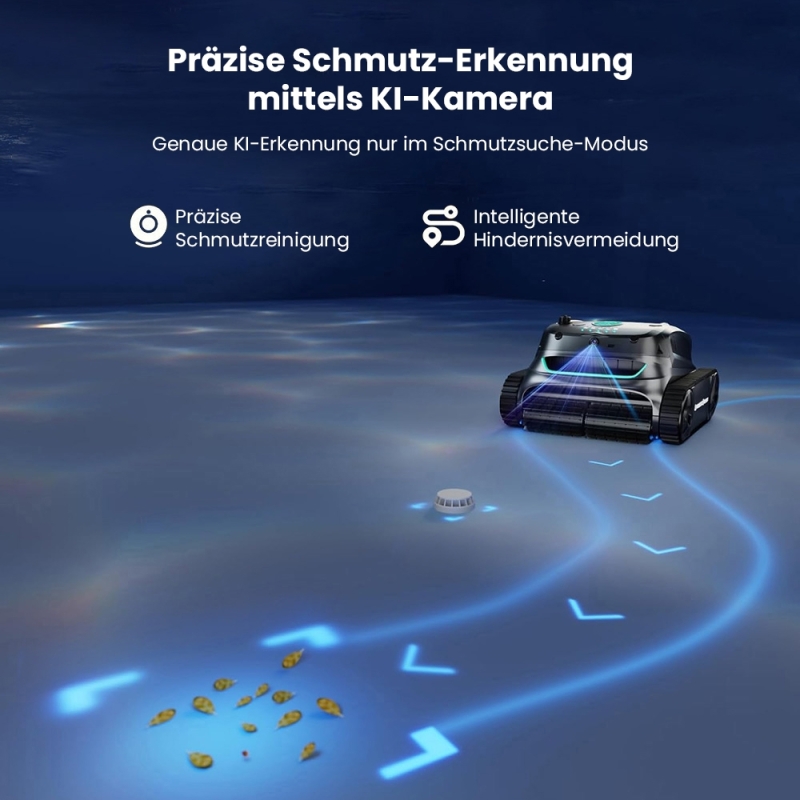 WYBOT S2 Vision Kabelloser Poolroboter mit KI-Kamera für Pools bis 300 m²