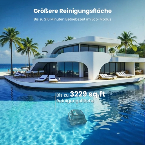 WYBOT S2 Vision Kabelloser Poolroboter mit KI-Kamera für Pools bis 300 m²