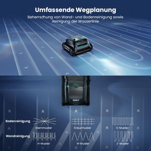 WYBOT S2 Vision Kabelloser Poolroboter mit KI-Kamera für Pools bis 300 m²