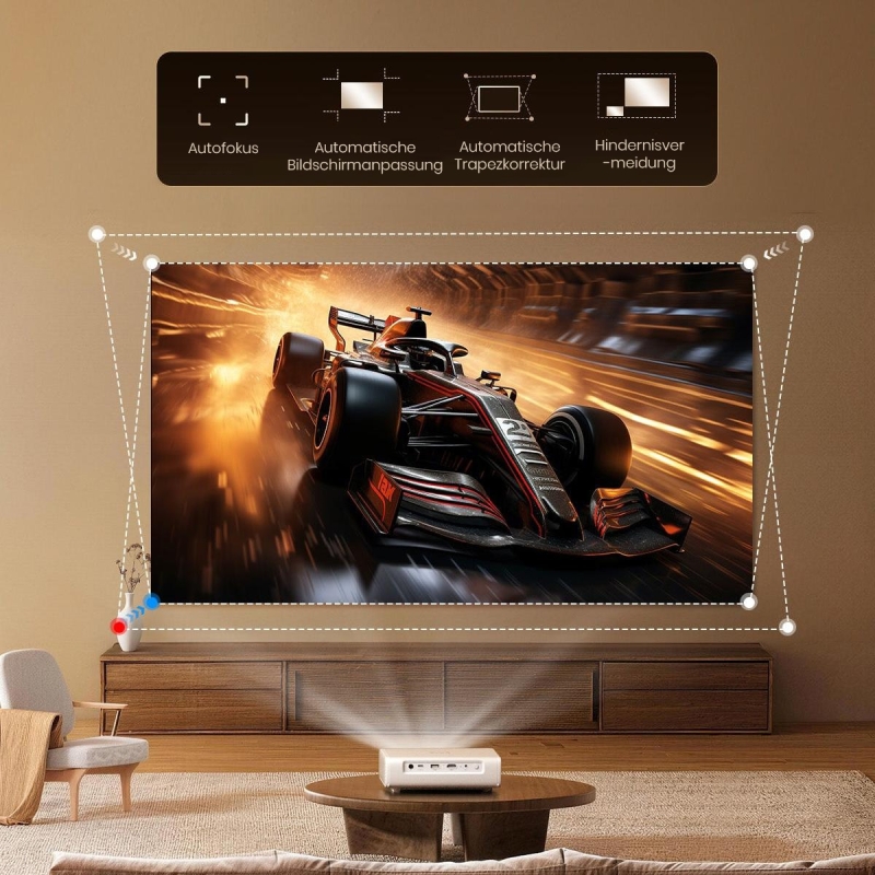 ETOE Dolphin 2 Beamer RGB Laser Google TV Akku