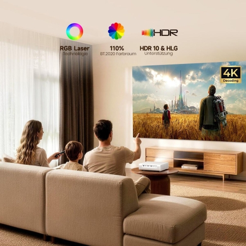 ETOE Dolphin 2 Beamer RGB Laser Google TV Akku