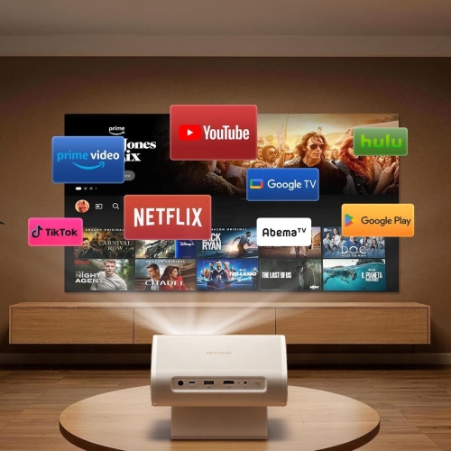 ETOE Dolphin 2 Beamer RGB Laser Google TV Akku