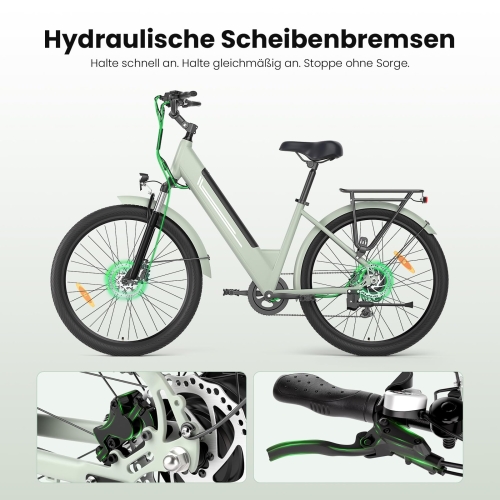 Touroll J1 Trekking E-Bike 27,5" 100km Reichweite 250W StVZO 45 Nm