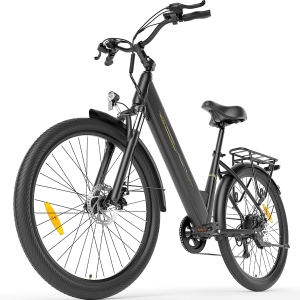 Touroll J1 Trekking E-Bike 27,5" 100 km Reichweite, 250W Motor, StVZO, 45 Nm Drehmoment, Schwarz