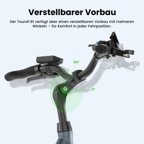Touroll B1 City E-Bike 26 Zoll Step-Through 250W 90 km Reichweite