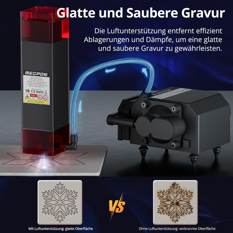 Mecpow X3 Pro 10W Lasergravierer mit Luftunterstützung - zigbuy